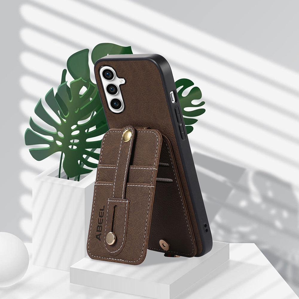 ABEEL Style 02 For Samsung Galaxy S23 FE Vertical Flip Card Slots Kickstand Case Litchi Texture PU Leather TPU PC Phone Cover ABEEL Style 02 For Samsung Galaxy S23 FE Vertical Flip Card Slots Kickstand Case Litchi Texture PU Leather TPU PC Phone Cover